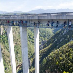 Walking higher on the celling of bridge Capetown